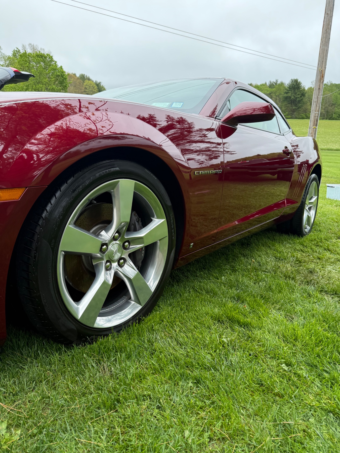 Chevrolet Camaro side profile and wheel after paint detail