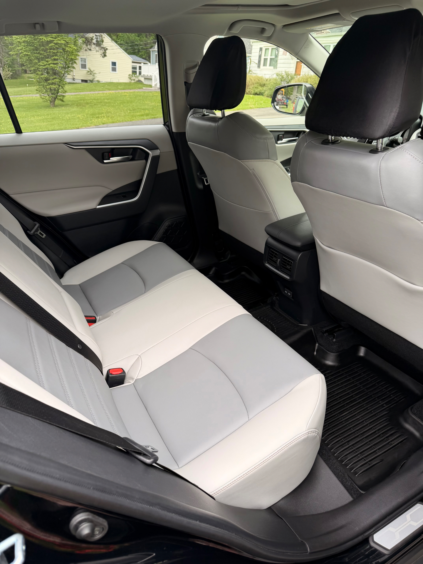 Toyota RAV4 rear seats after interior detail