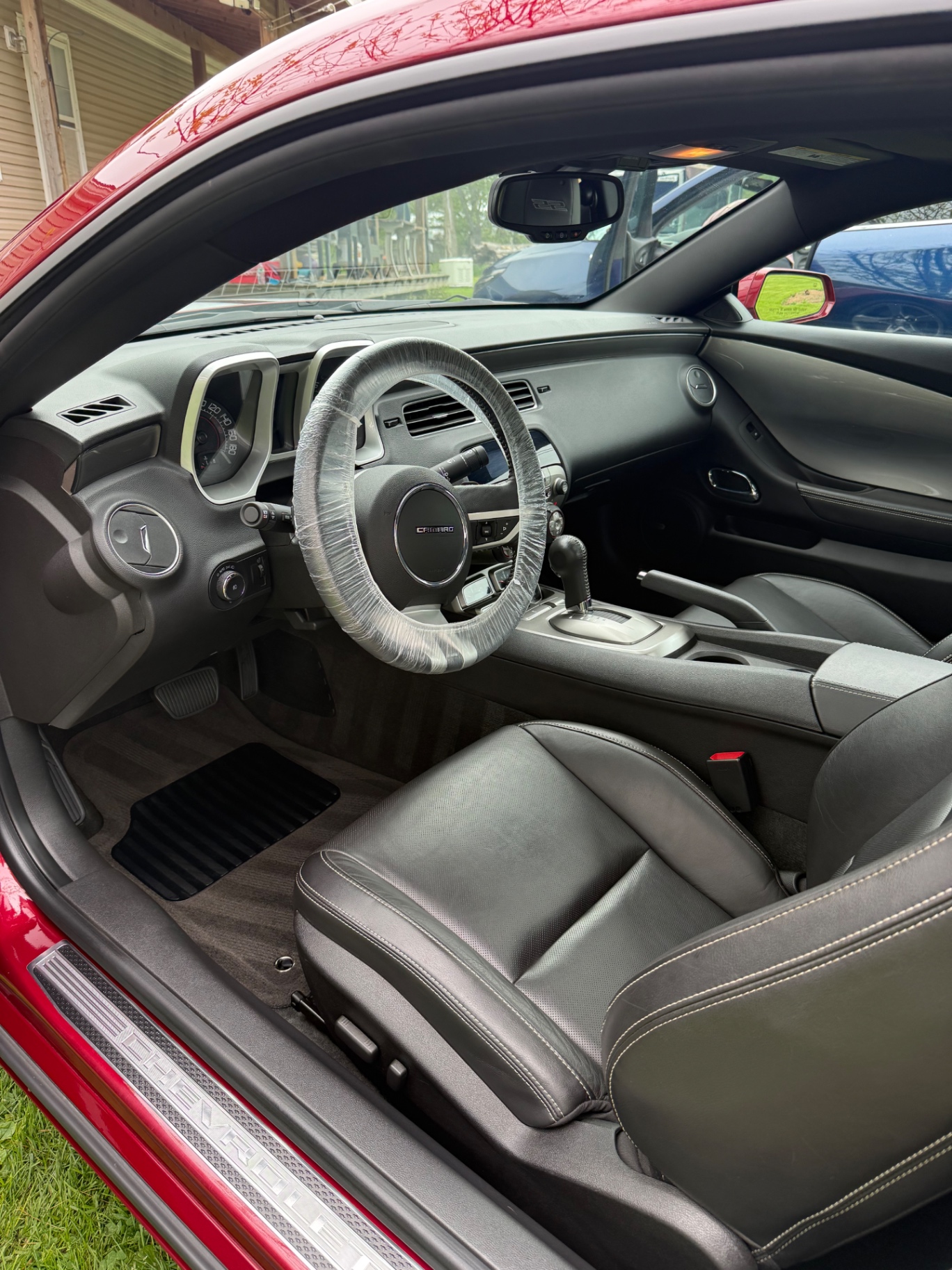 Chevrolet Camaro driver-side interior after full detail